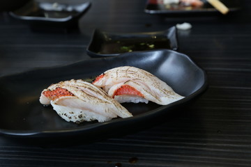 Japanese tasty sushi set