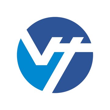 letter V and H logo vector