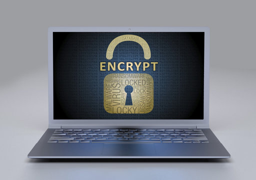 encrypt + padlock key for locked computer 