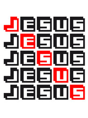 Pixelgamer retro 8 bit pattern cross christ design cool text scripture jesus christ