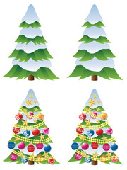 Snowy Christmas Tree