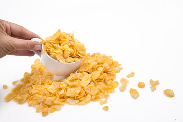 corn-flakes background 