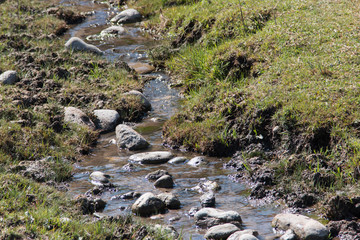 water creek on the ground