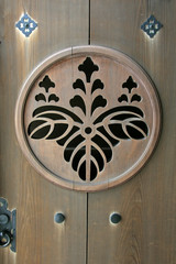 Door Carving - Meiji Shrine, Tokyo, Japan