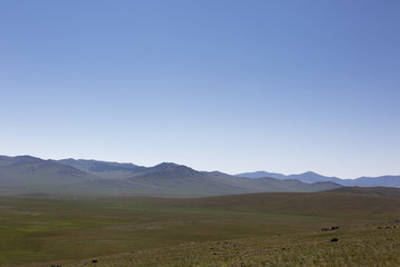 Die endlose, mongolische Steppe