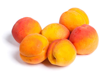 Heap of ripe apricots