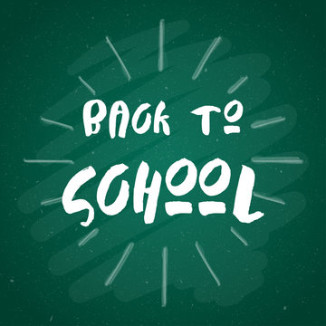 Welcome Back to School Typographical Background