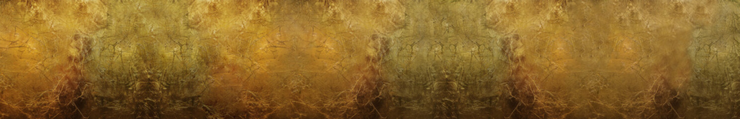 Gold leaf background. Panoramic view
