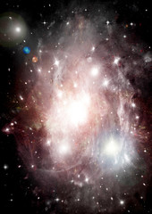 galaxy in a free space