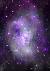 galaxy in a free space