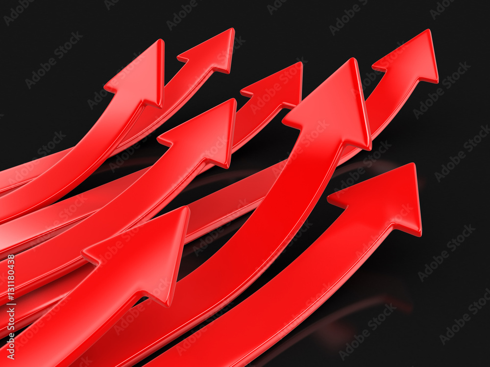 Poster arrows up. image with clipping path