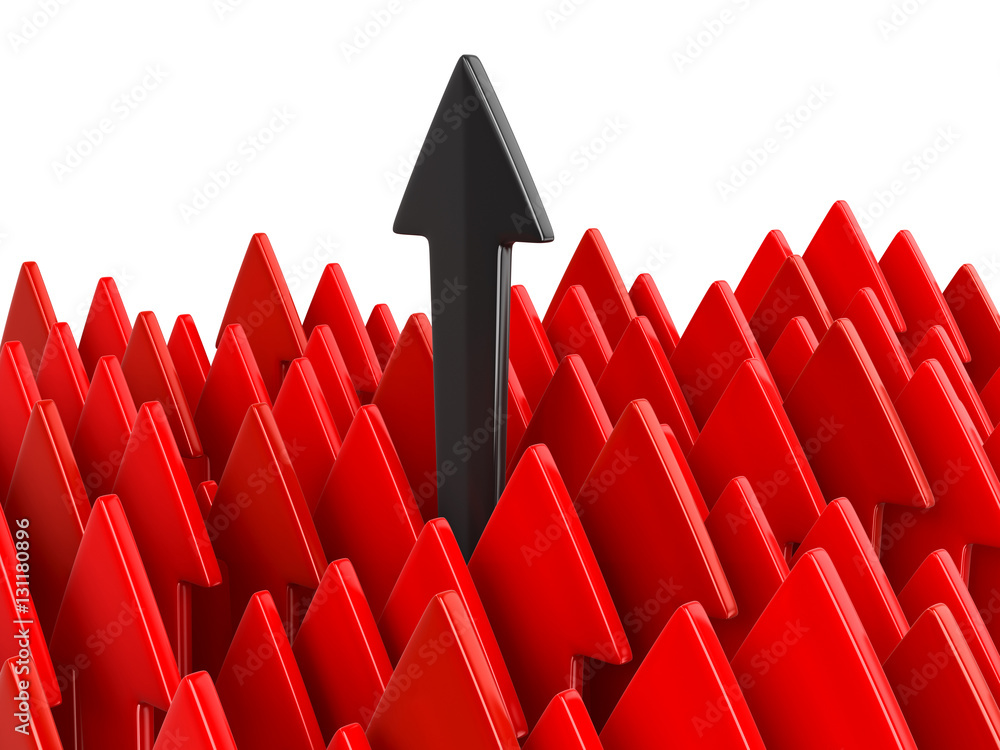 Poster arrows up. image with clipping path