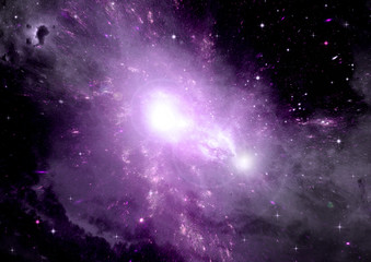 galaxy in a free space