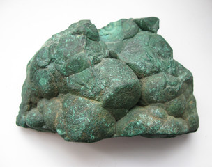 macro shooting of natural gemstone - malachite mineral