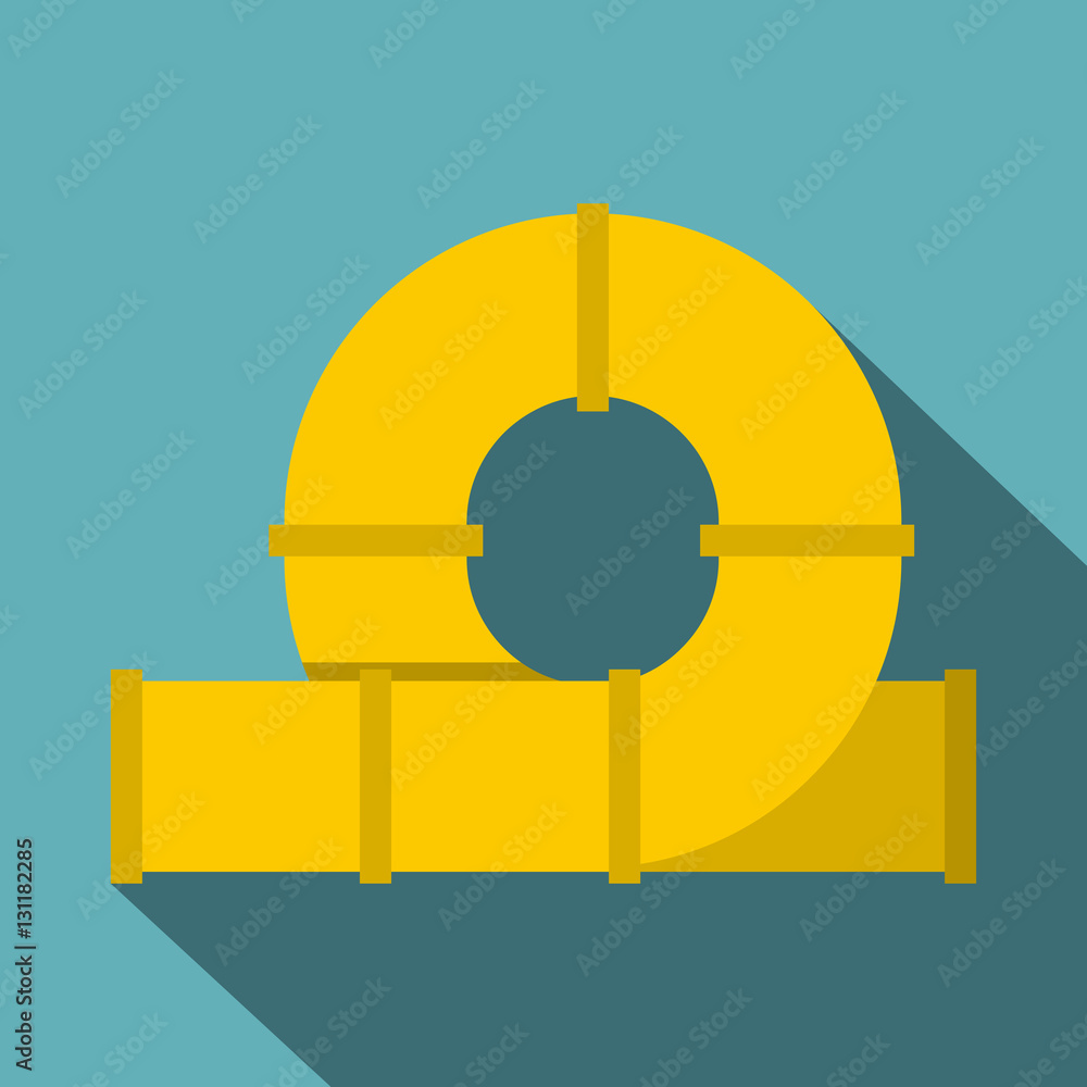 Poster yellow playground slider icon. flat illustration of playground slider vector icon for web isolated o