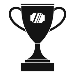Winner cup icon. Simple illustration of winner cup vector icon for web