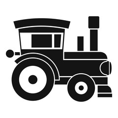 Toy train icon. Simple illustration of toy train vector icon for web