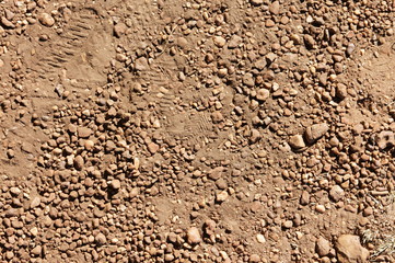 Background of soil and stone