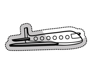 airplane flying isolated icon vector illustration design