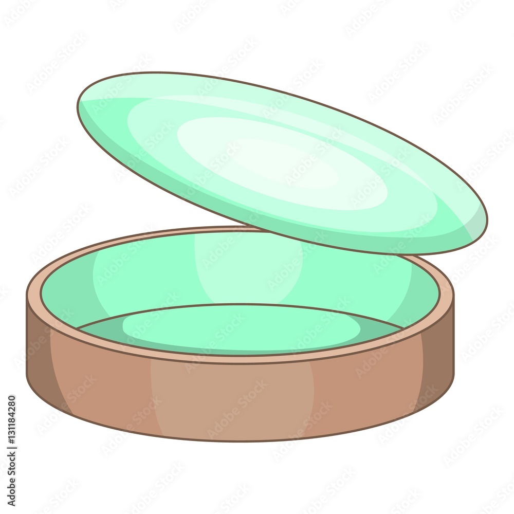 Poster empty tin can icon. cartoon illustration of empty tin can vector icon for web