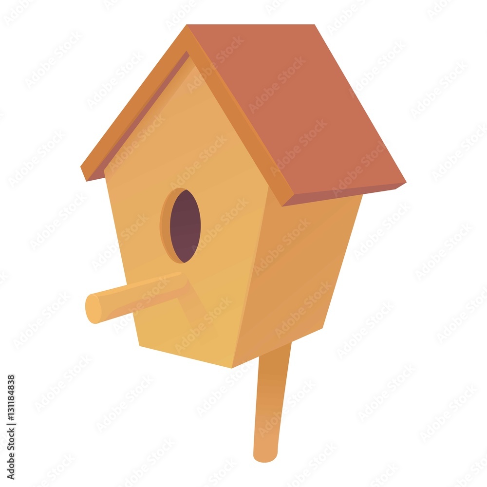 Poster nesting box icon. cartoon illustration of nesting box vector icon for web design