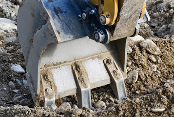 Shovel of a digger