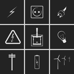 electricity icons
