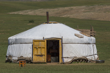 Jurten von mongolischen Nomaden - innere Mongolei