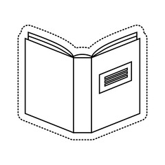 text book library isolated icon vector illustration design