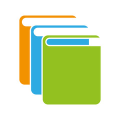 text book library isolated icon vector illustration design