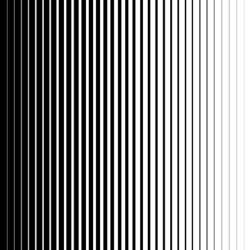 Black vertical parallel stripes on a white background. Vector illustration EPS10. Halftone gradient lines.