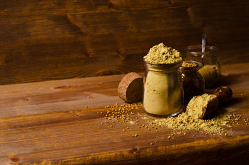 Ground mustard powder
