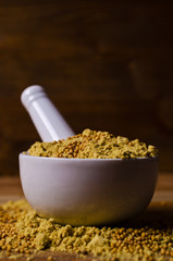 Ground mustard powder