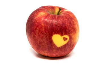 Love vitamins - apple with hearts