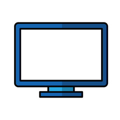 computer monitor isolated icon vector illustration design