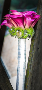 Hochzeit Strau&szlig; Blumen Bunt