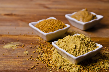 Ground mustard powder