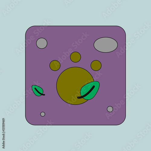 "Elephant footprint, paw print vector" Stock image and ...
