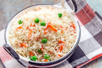 Indian Rice Pilaf Close Up Image