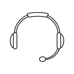 headset device isolated icon vector illustration design