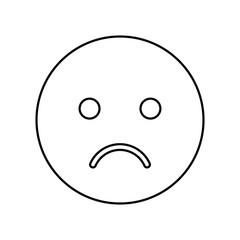 sad face isolated icon vector illustration design