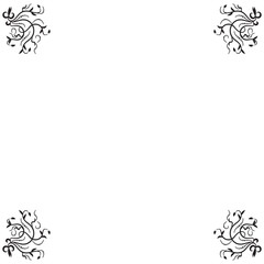 vintage decor elements for design angle postcard booklet menu text vector