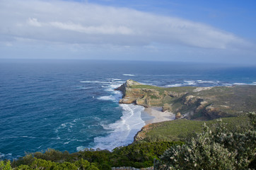 Beautiful view of Cape of Good hope and ocean, South Africa
