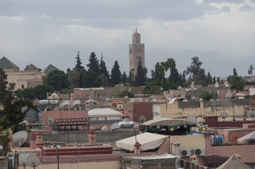 Panoramica de Marrakech, Marruecos