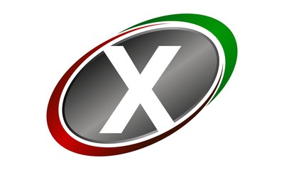 Swoosh Center Letter X