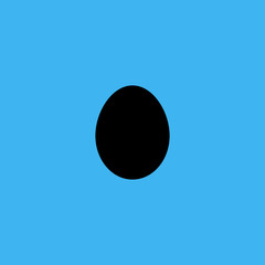 egg icon. flat design