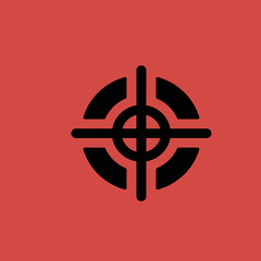 target icon. flat design