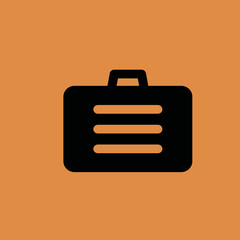 suitcase icon. flat design