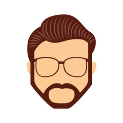 young man avatar character vector illustration design