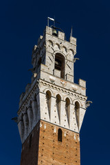 The Torre del Mangia is a tower in Siena, Italy